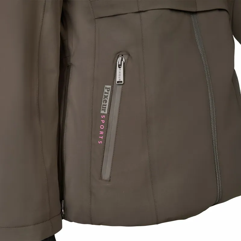 Pikeur Sports 8024 Women's Waterproof Jacket - Deep Khaki-4
