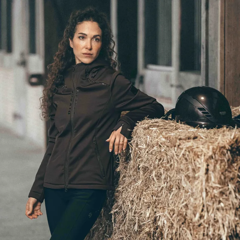 Pikeur Selection 2045 TechVelvet Fleece Women's Jacket - Chocolate Brown-2