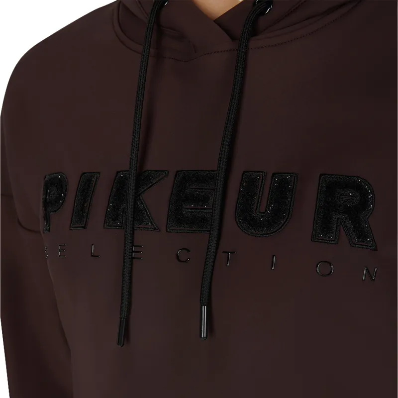 Pikeur Selection 2282 PlushLuxe Women's Hoodie - Chocolate Brown-4