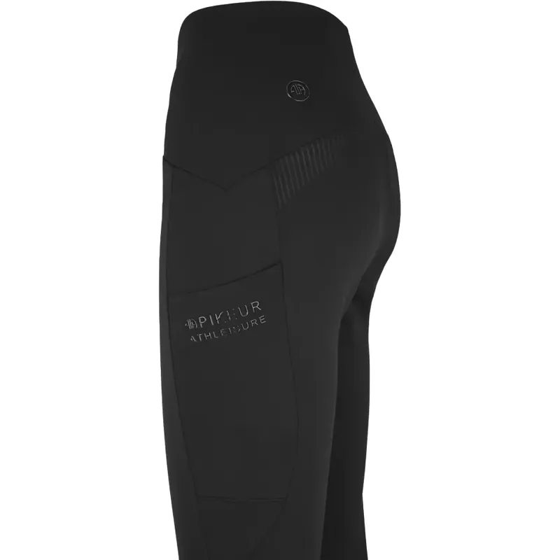 Pikeur Yella SD Full Grip Women's High Waist Riding Tights - Black-2