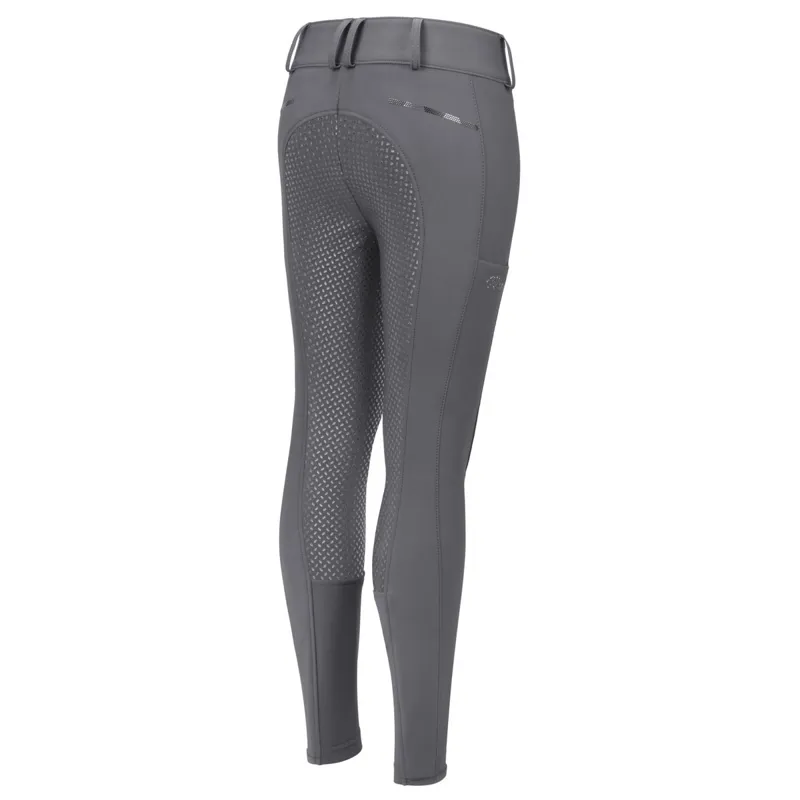 Pikeur Xenia 9306 Full Grip Junior Girls Breeches - Light Grey-1