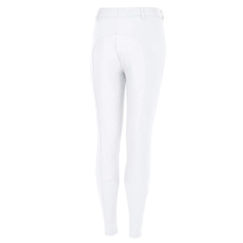 Pikeur Braddy Full Seat Grip Girls Competition Breeches - White-1