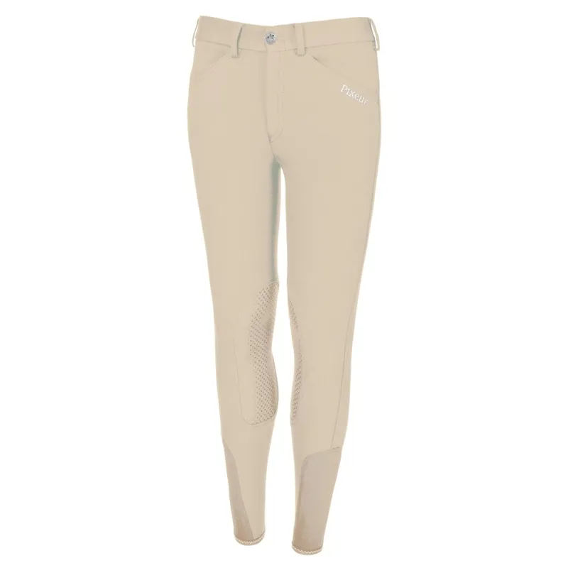 Pikeur Brooklyn Knee Grip Junior Girls Competition Breeches - Beige