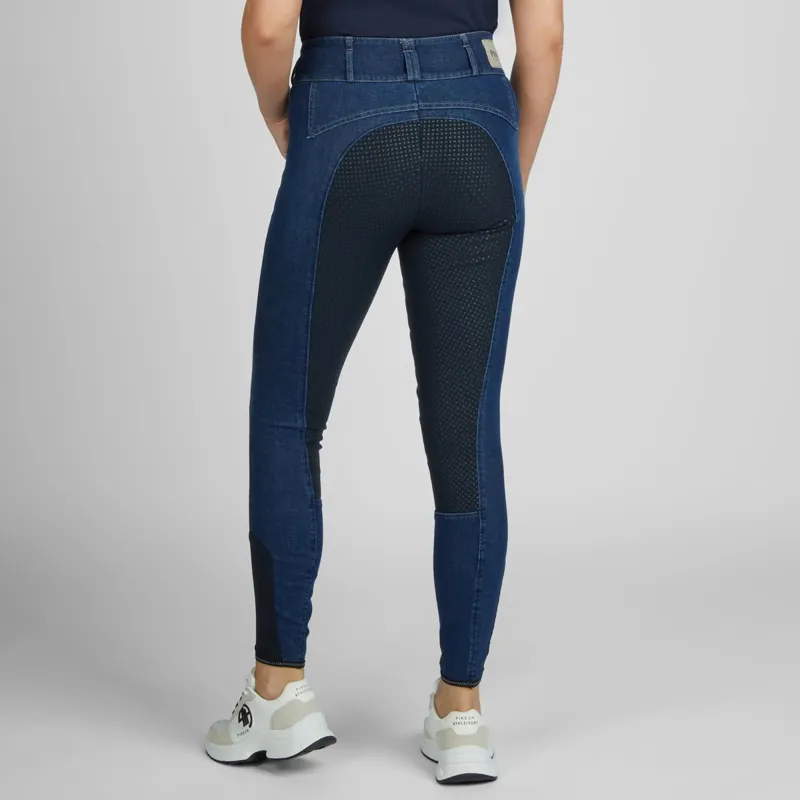 Pikeur Candela Jeans Grip Full Seat Womens Breeches - Denim Blue-3