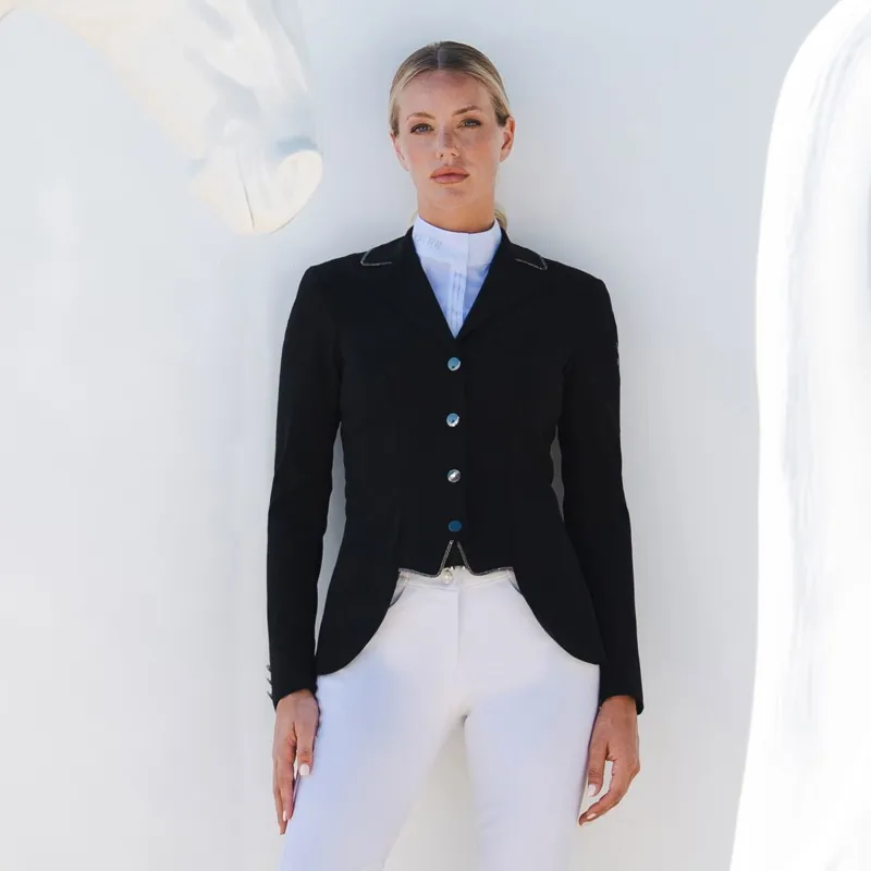 Pikeur Cecile Ladies Short Dressage Show Jacket - Black-2