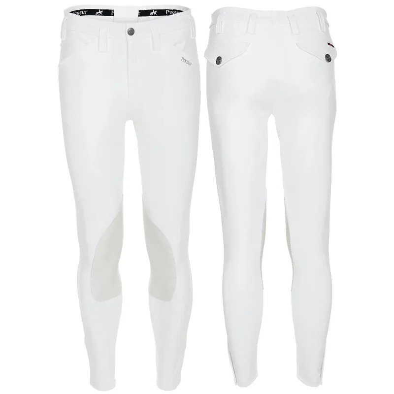 Pikeur Rodrigo McCrown Knee Patch Men's Competition Breeches - White