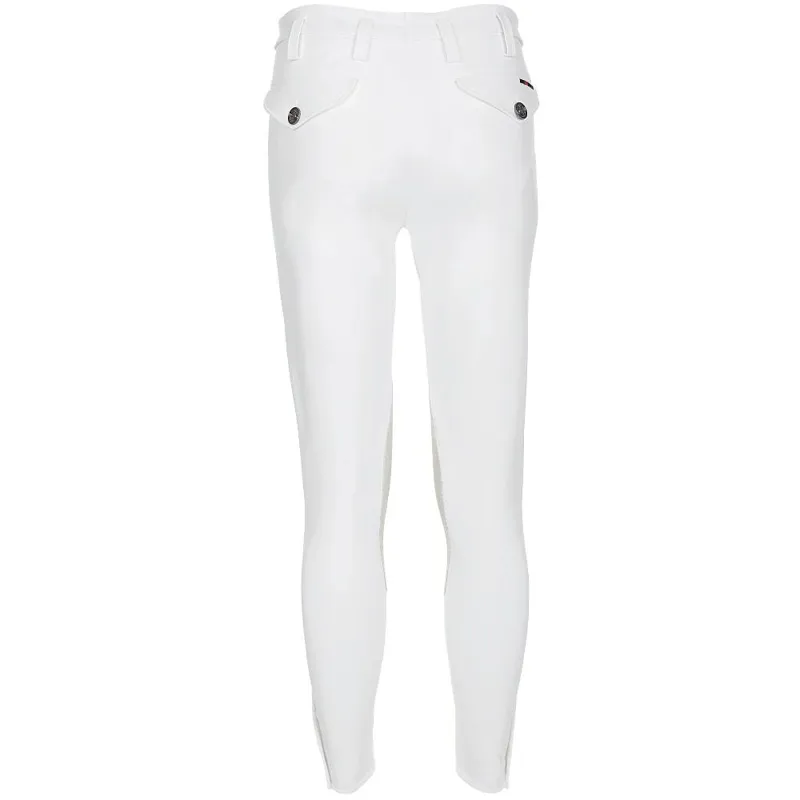 Pikeur Rodrigo McCrown Knee Patch Men's Competition Breeches - White-1