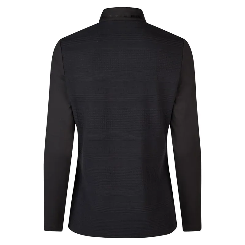 Pikeur Sports Structure 6271 Womens Zip Neck Top - Black-1