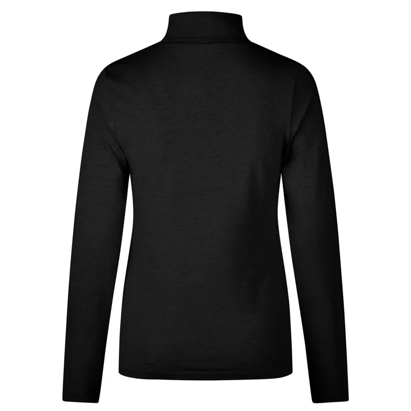 Pikeur Sports 6300 Ladies Turtleneck Top - Black-1