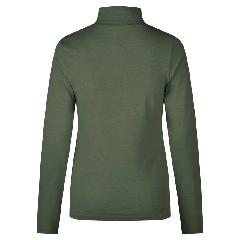 Pikeur Sports 6300 Women's Mock Neck Top - Ivy Green-1