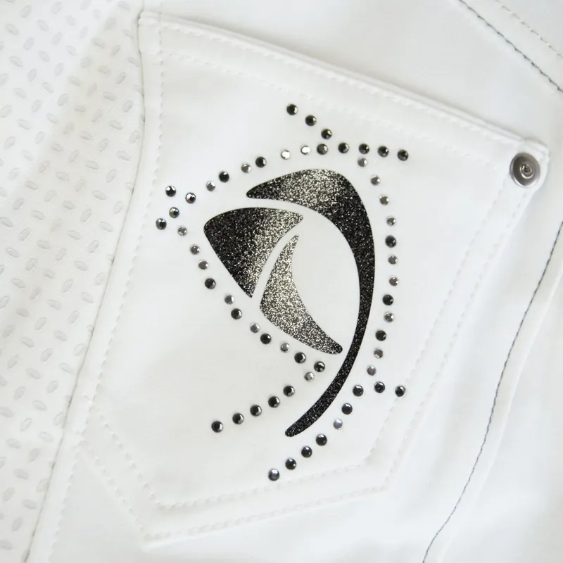 Pikeur Piana Womens Full Seat Breeches - White-2
