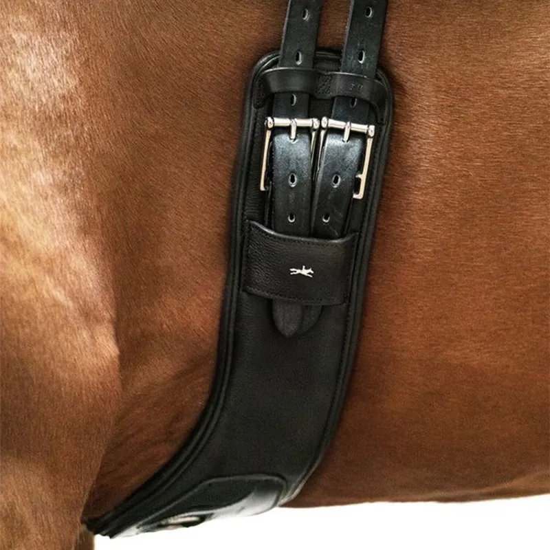 Schockemohle Pittsburgh Short Dressage Girth - Black/Silver-1