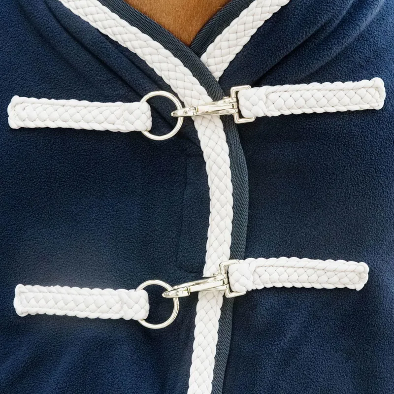 Kentucky Braided Rope Fleece Cooler - Navy-1