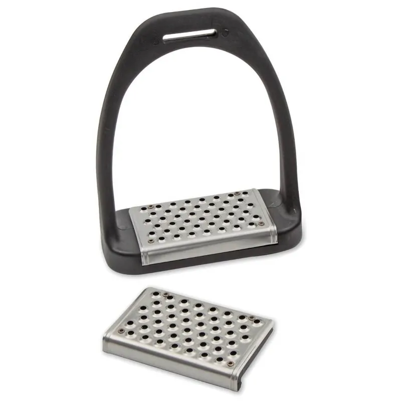 Shires Plastic Stirrup Irons with Metal Tread-1