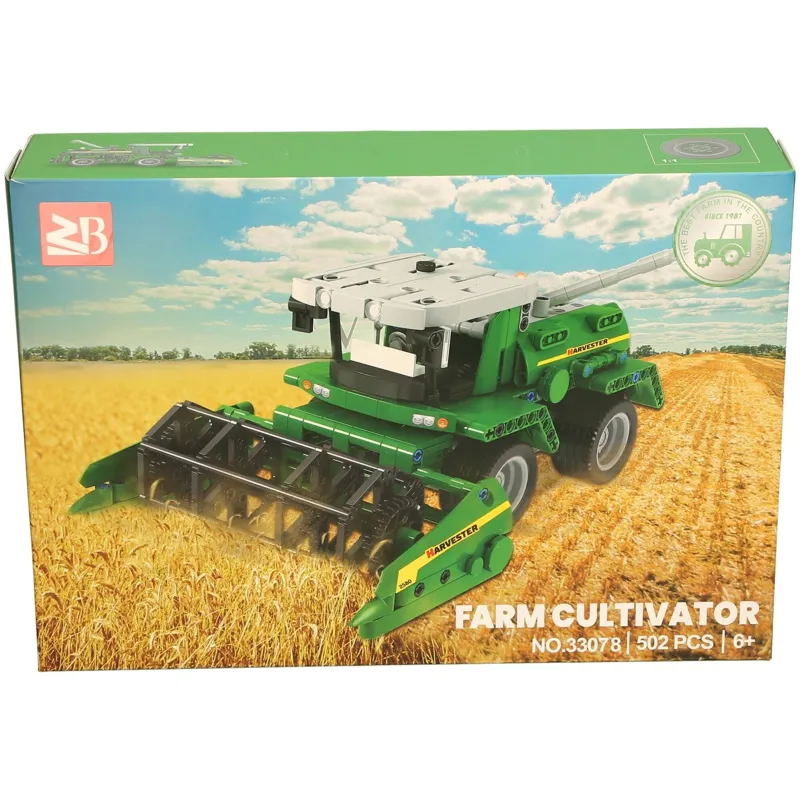 Platinum Toy Tractor Block Toy Set - Combine Harvester