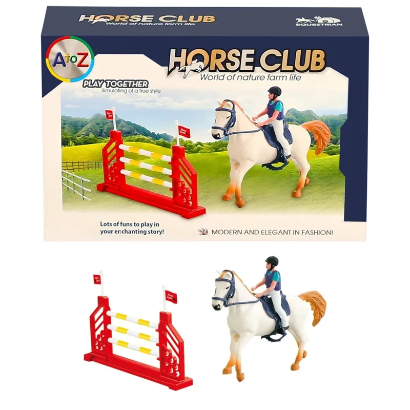 Platinum Agencies Horse and Jump Toy Play Set - Dun