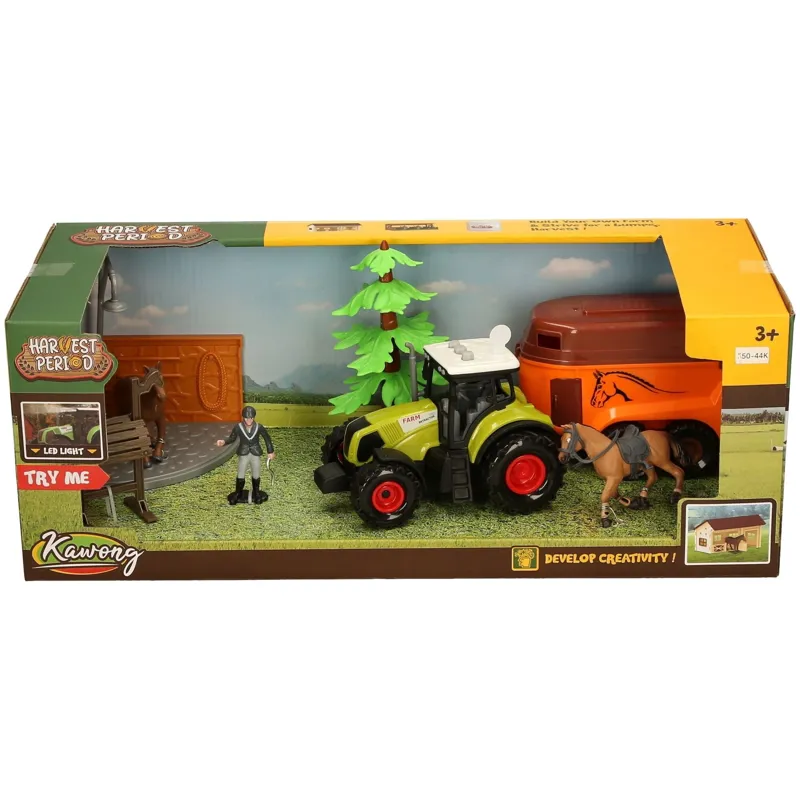 Platinum Try Me Tractor Toy Set - Horse Trailer