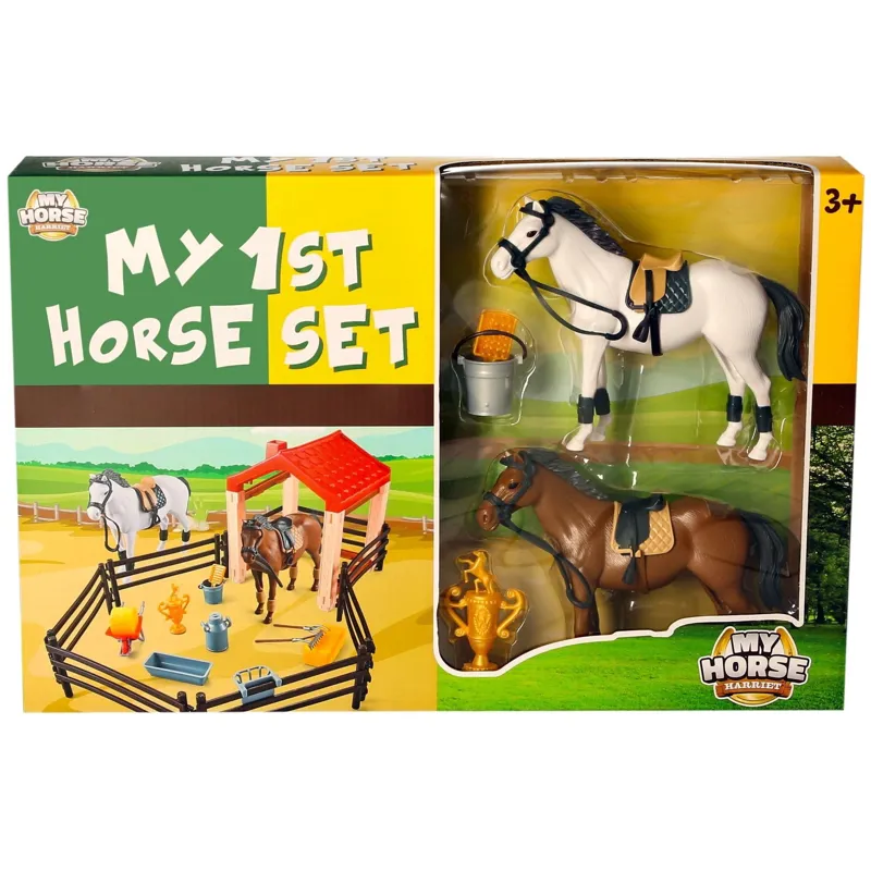 Platinum Agencies Twin Horse Toy Play Set-2