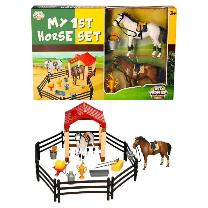 Platinum Agencies Twin Horse Toy Play Set