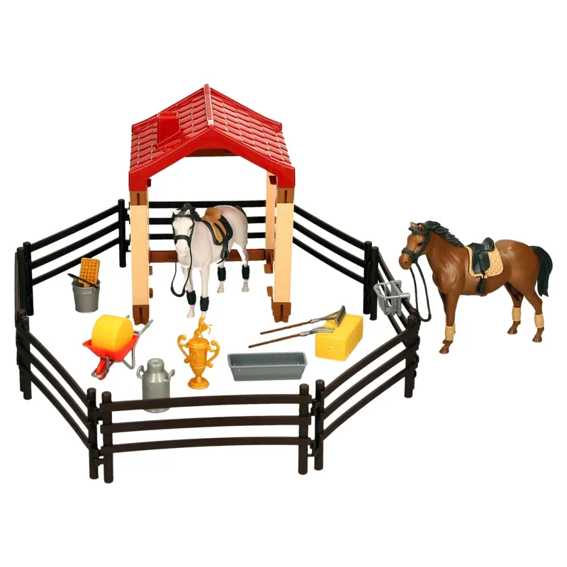 Platinum Agencies Twin Horse Toy Play Set-1