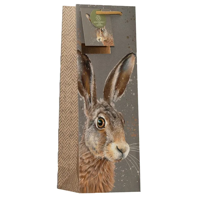 Platinum Bottle Gift Bag - Wild Hare
