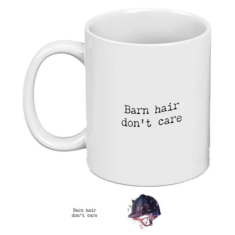 Vivid Squid Ceramic Mug - Barn Hair Don't Care