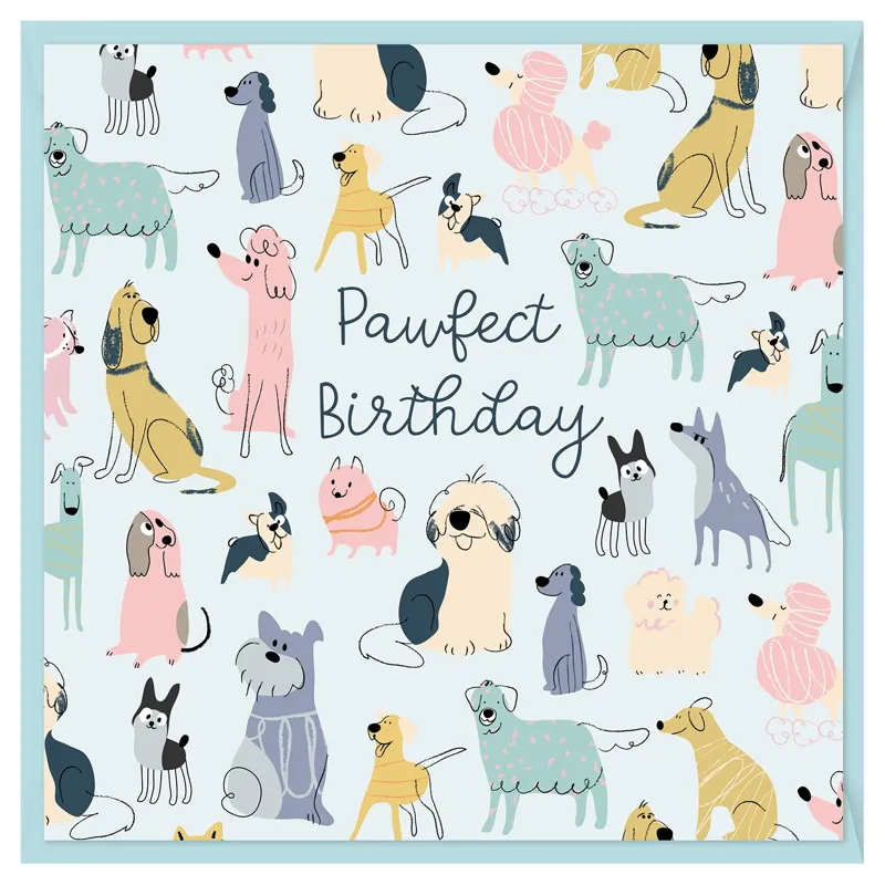 Platinum Doodley Dogs Card - Pawfect Birthday