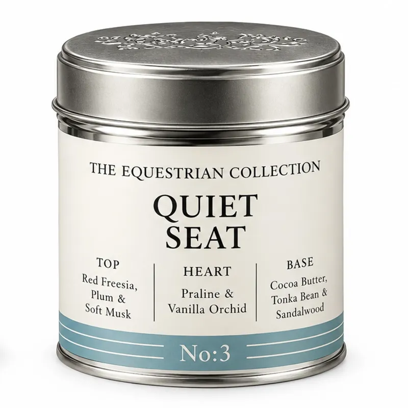 Platinum Equestrian Collection Scented Candle - Quiet Seat