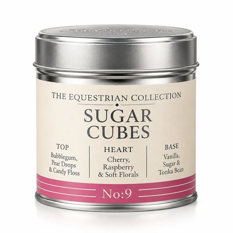 Platinum Equestrian Collection Scented Candle - Sugar Cubes