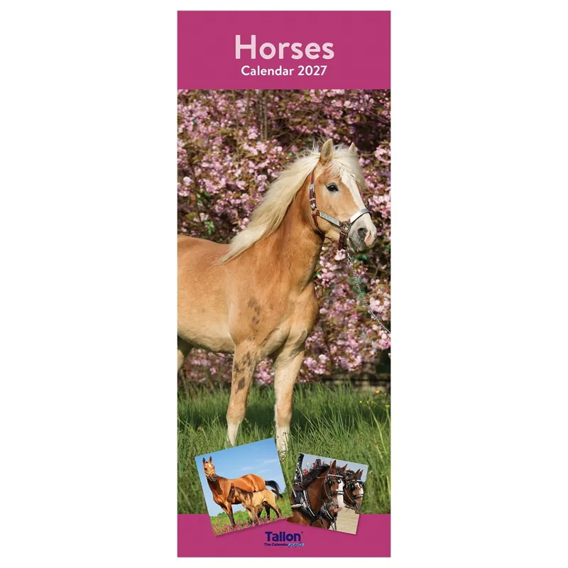 Platinum 2026 Slim Calendar - Horses