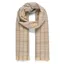 Platinum Lomond Woven Check Scarf - Beige