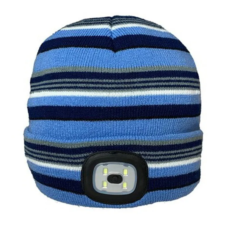 Platinum Duns Junior LED Beanie Hat - Blue