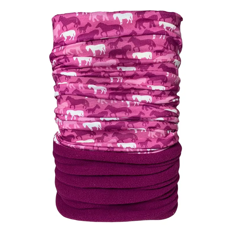 Platinum Multifunctional Half Fleece Neck Gaiter - Pink
