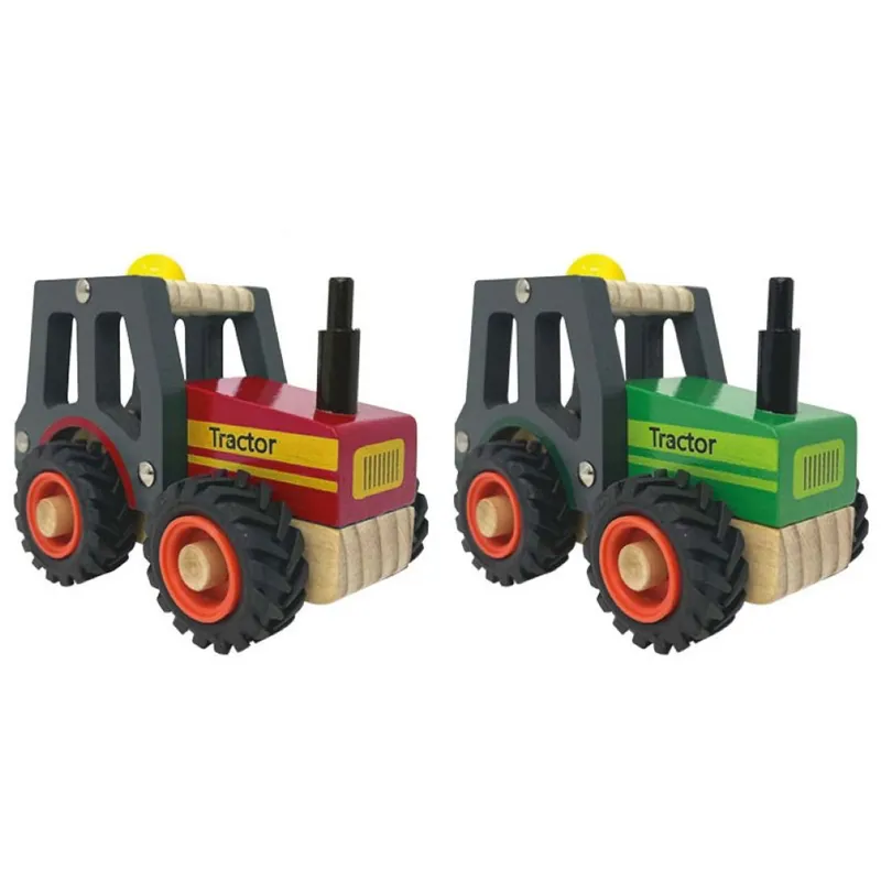Playwrite Wooden Farm Tractor Toy