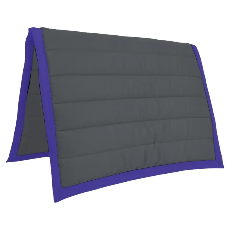 PolyPads Classic Single Saddle Pad - Grey/Purple