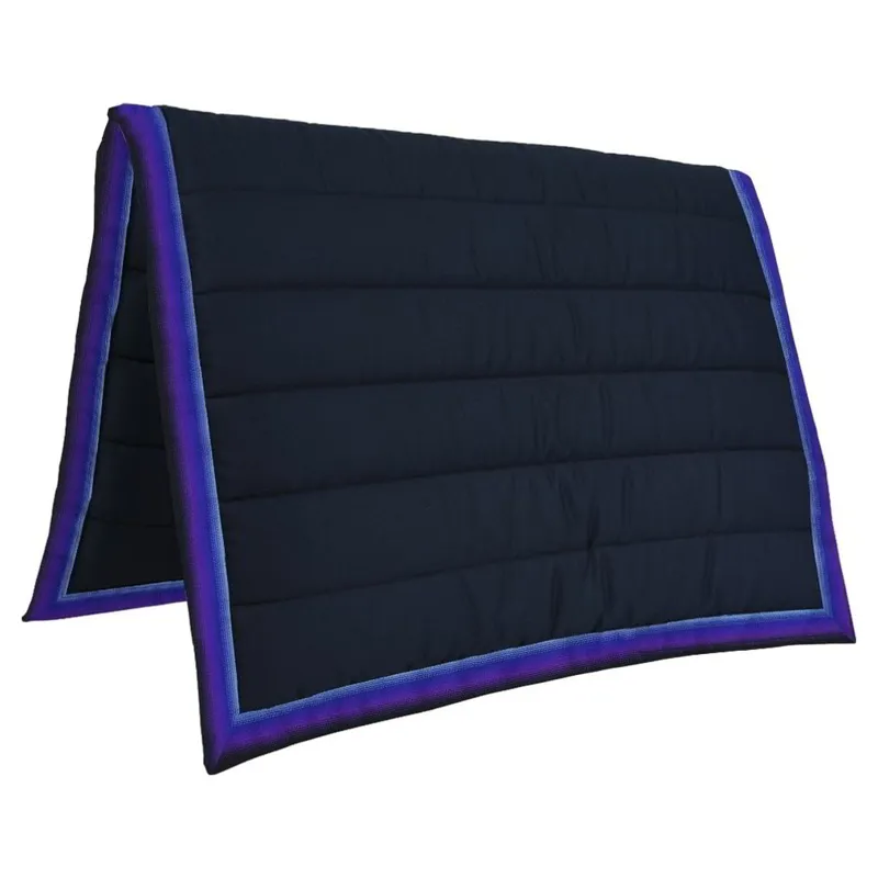 PolyPads Classic Single Saddle Pad - Navy/Atlantic Purple