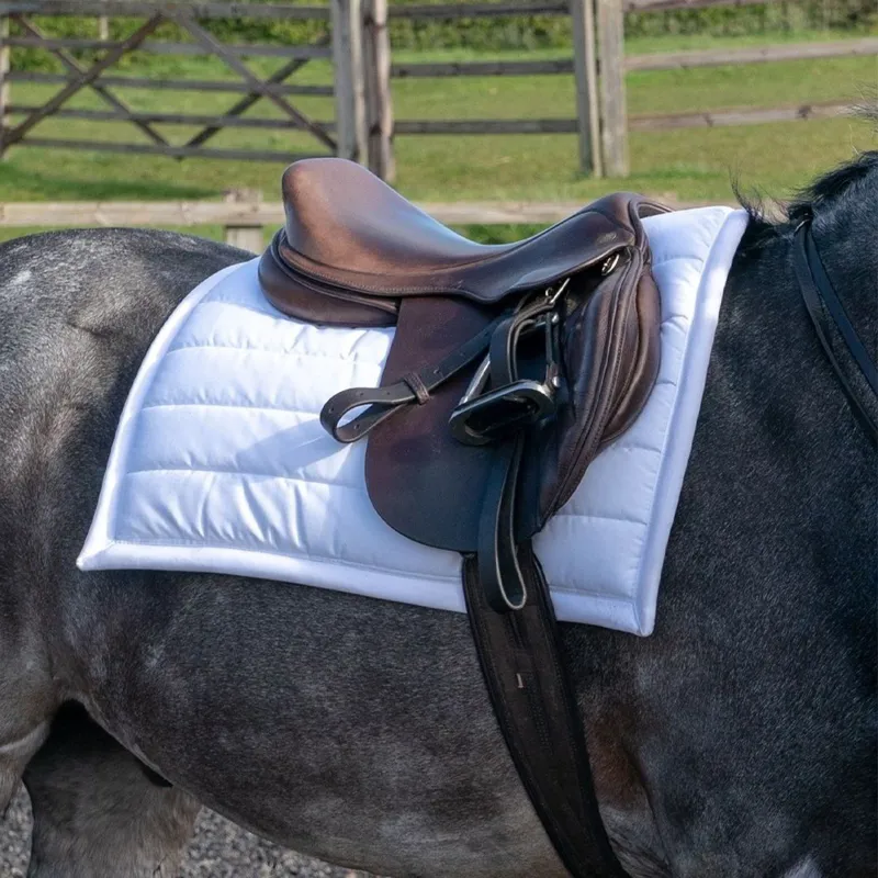 PolyPads Classic Single Saddle Pad - White-3