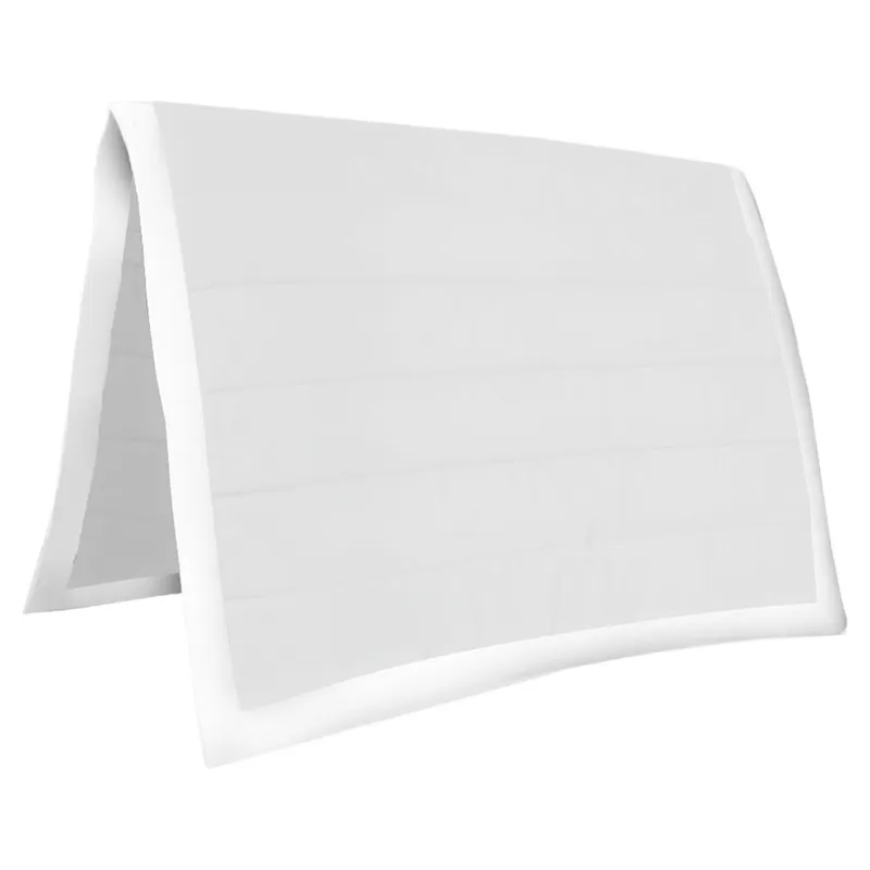 PolyPads Classic Single Saddle Pad - White
