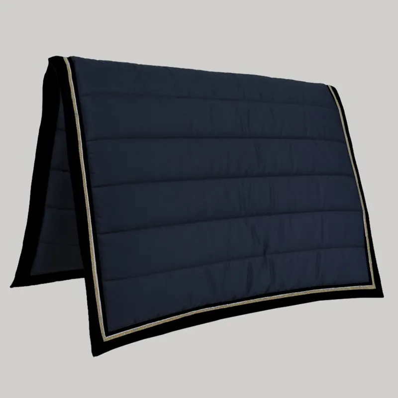 PolyPads Classic Single Saddle Pad - Navy/Gold