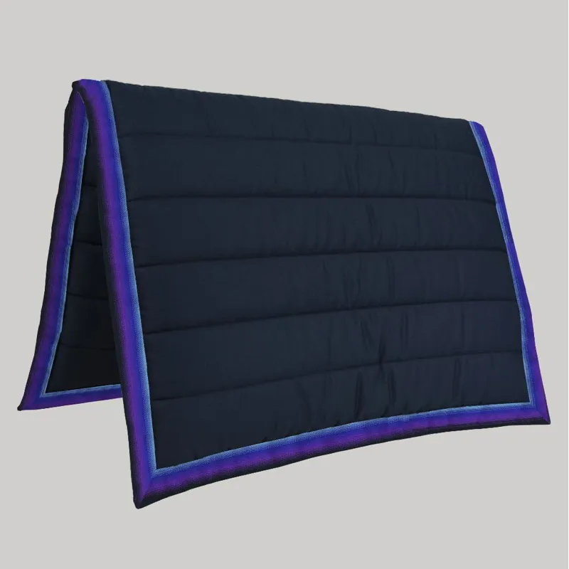 PolyPads Classic Single Saddle Pad - Navy/Atlantic Purple