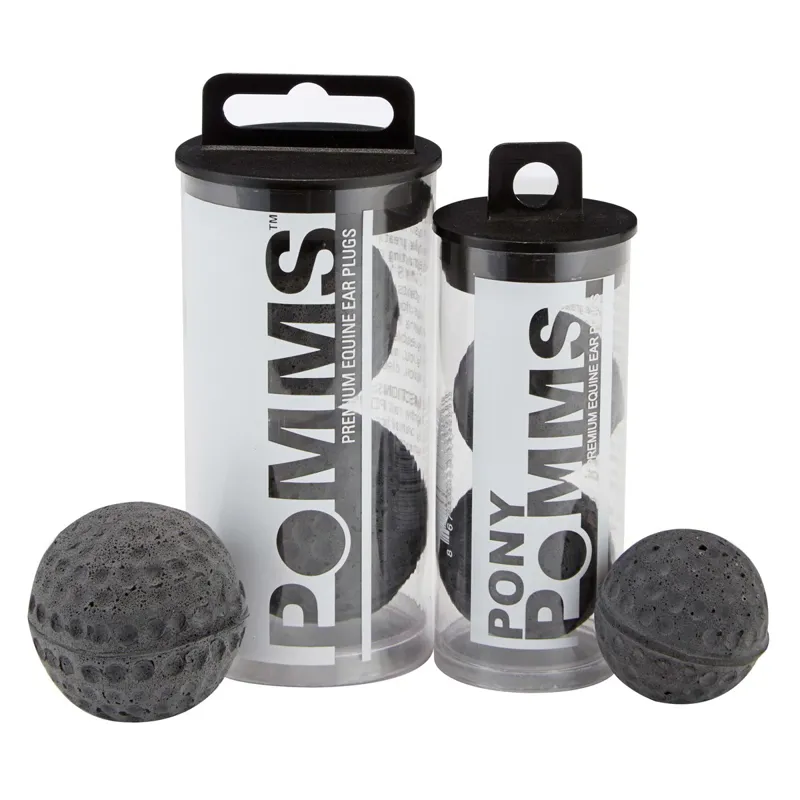 Pomms Premium Equine Ear Plugs - Black