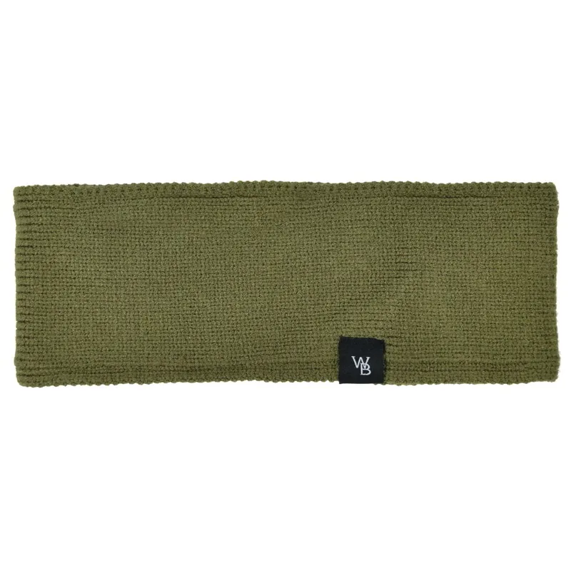 WeatherBeeta Fleece Lined Ponytail Headband - Olive Night