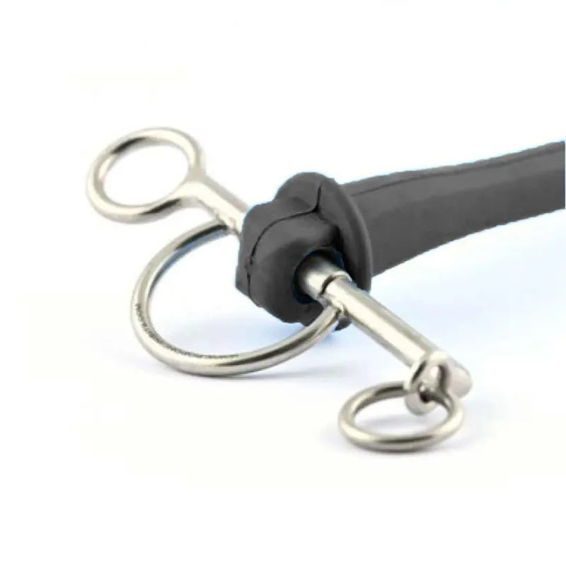 Poponcini Bits Harmony PHL Long 3 Piece Pelham Bit - Black-1