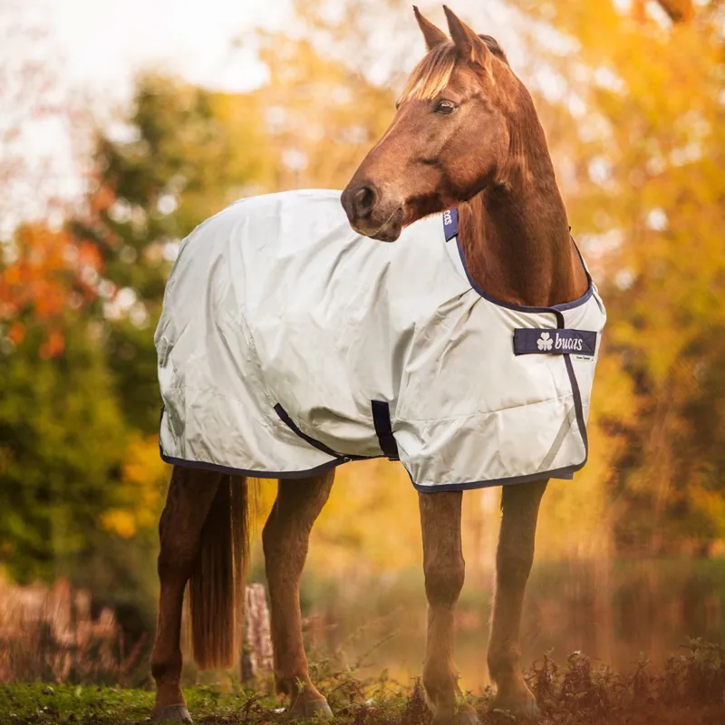 Bucas Power 150g Standard Neck Turnout Blanket - Silver-11