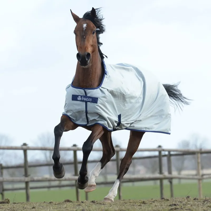 Bucas Power 300g Extra Standard Neck Turnout Blanket - Silver-1