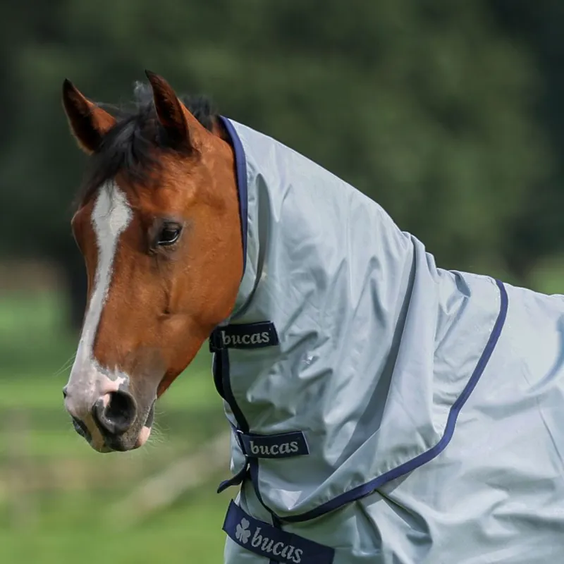Bucas Power Combi 300g Turnout Neck Cover - Silver
