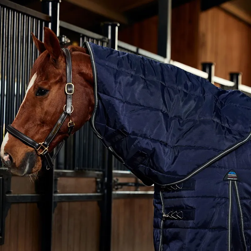 WeatherBeeta ComFiTec PP Channel Detach A Neck 220g Stable Blanket - Navy-6