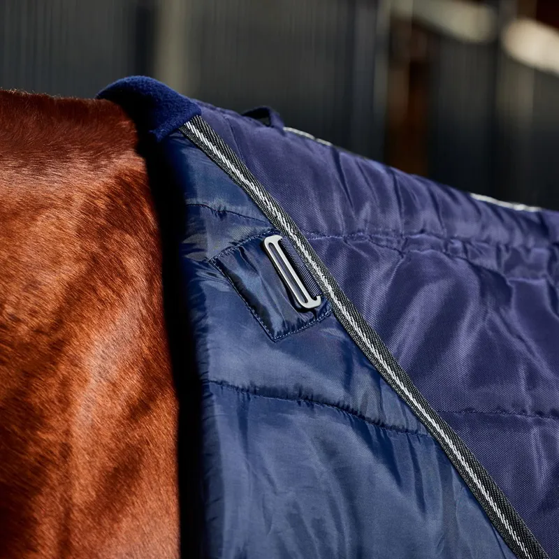 WeatherBeeta ComFiTec PP Channel Detach A Neck 220g Stable Blanket - Navy-4