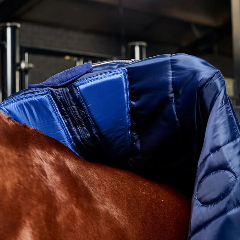 WeatherBeeta ComFiTec PP Channel Detach A Neck 220g Stable Blanket - Navy-1
