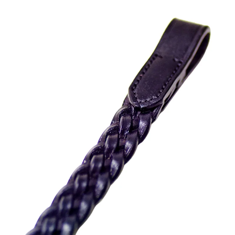 Dever Platinum Braided 3/4 inch Browband Brown